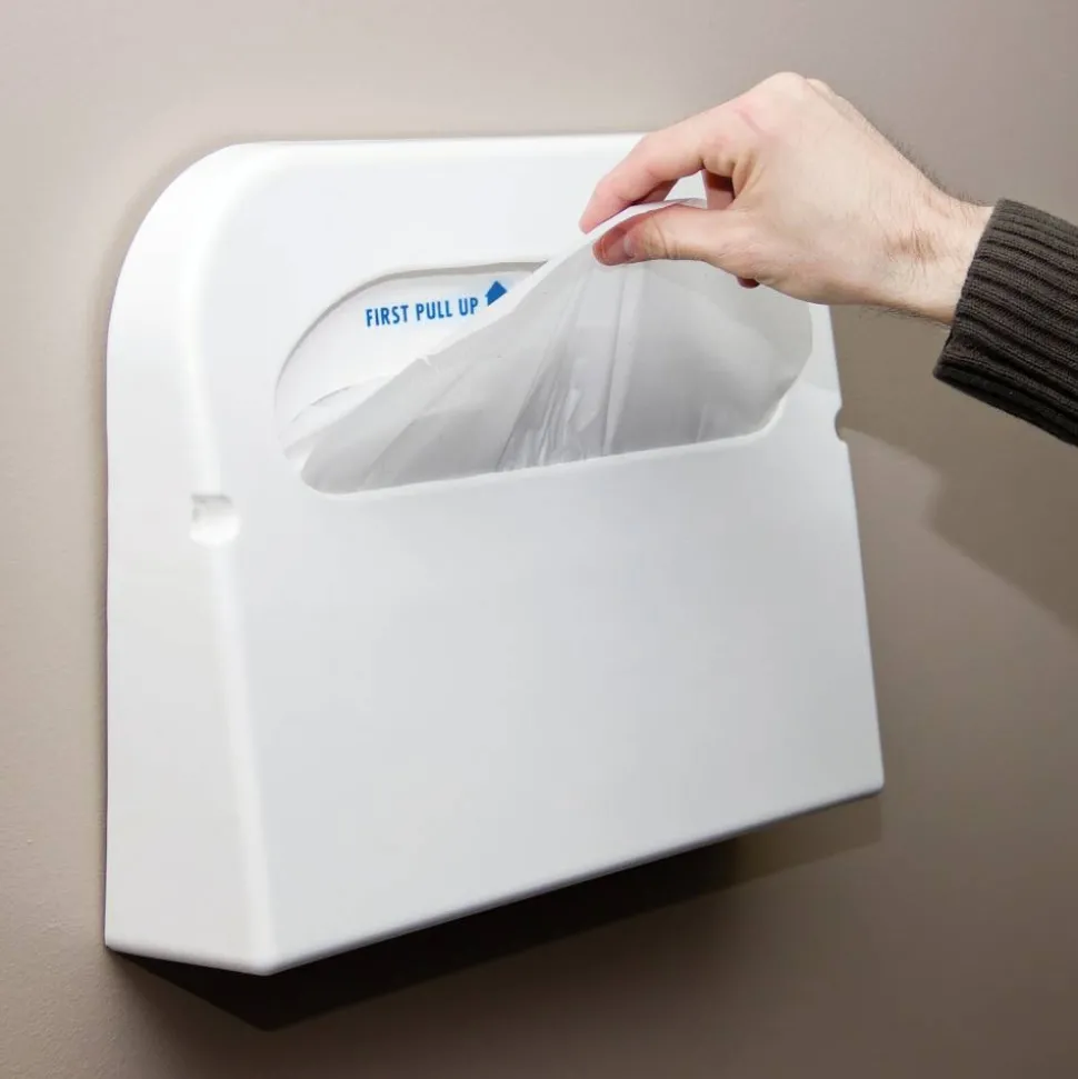 Hospeco Health Gards Half-Fold Toilet Seat Covers, White, 250 Covers Per Pack, Case Of 10 Packs