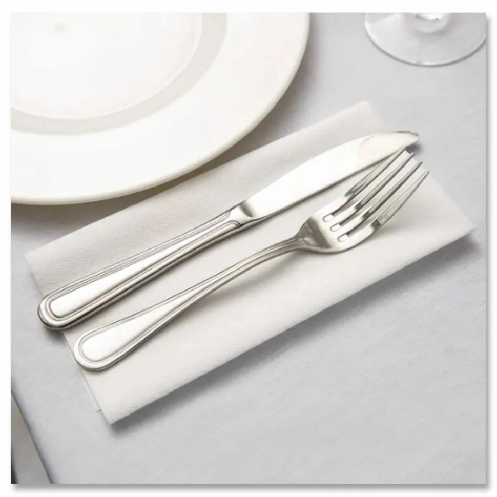 HOSPECO TASKBrand TopLine Linen Replacement Napkins, 1-Ply White, 16 x 16, 1,000/Carton