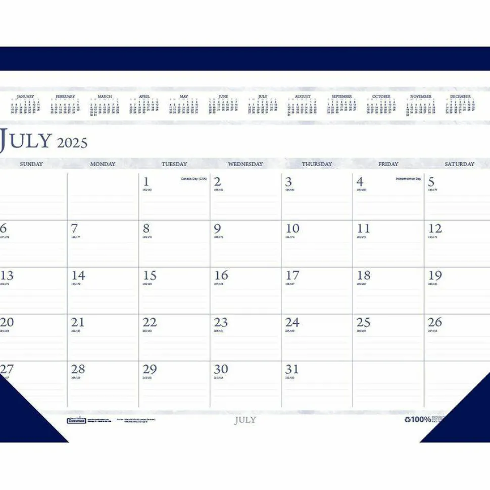House of Doolittle Academic Desk Pad Calendar, 2026 to 2027 Calendar