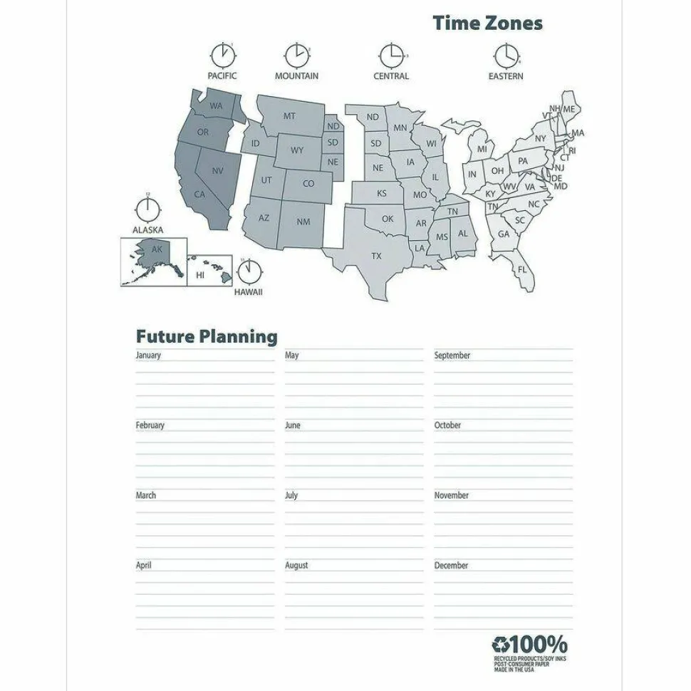 House of Doolittle Academic Year 14-Month Recycled Ruled Monthly Planner, 11 x 8.5, Black Cover, 14-Month: July 2026 to Aug 2027, 2026 to 2027 Calendar