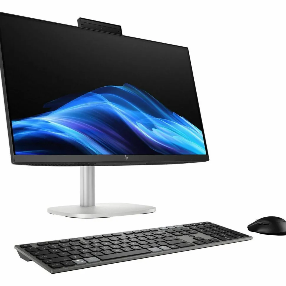 HP EliteStudio 8 AiO G1i All-in-One Computer - Intel Core Ultra 5 235 - vPro Technology - 32 GB - 512 GB SSD - 23.8" Full HD - Desktop - Pike Silver