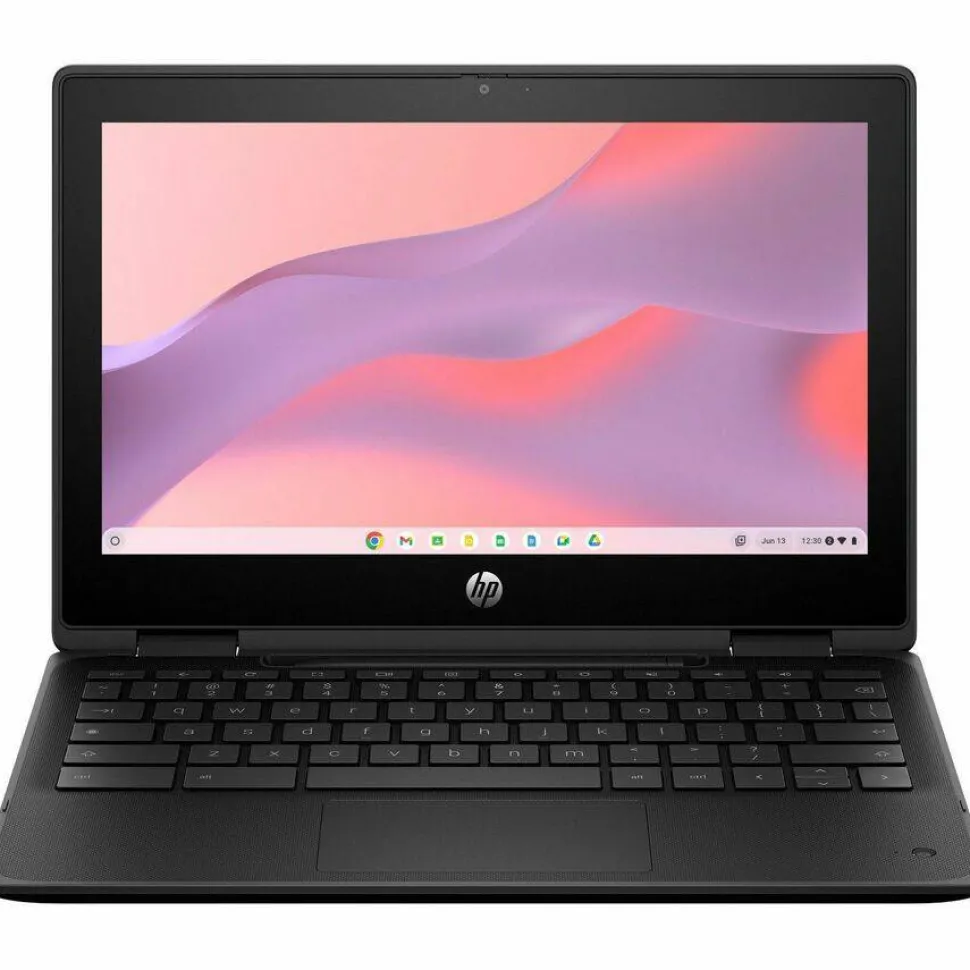HP Fortis Flip G1m 11.6" Touchscreen Rugged Convertible 2 in 1 Chromebook - HD - 60 Hz - Octa-core (ARM Cortex A76 + Cortex A55) - 8 GB - 64 GB Flash Memory - English Keyboard - Jet Black