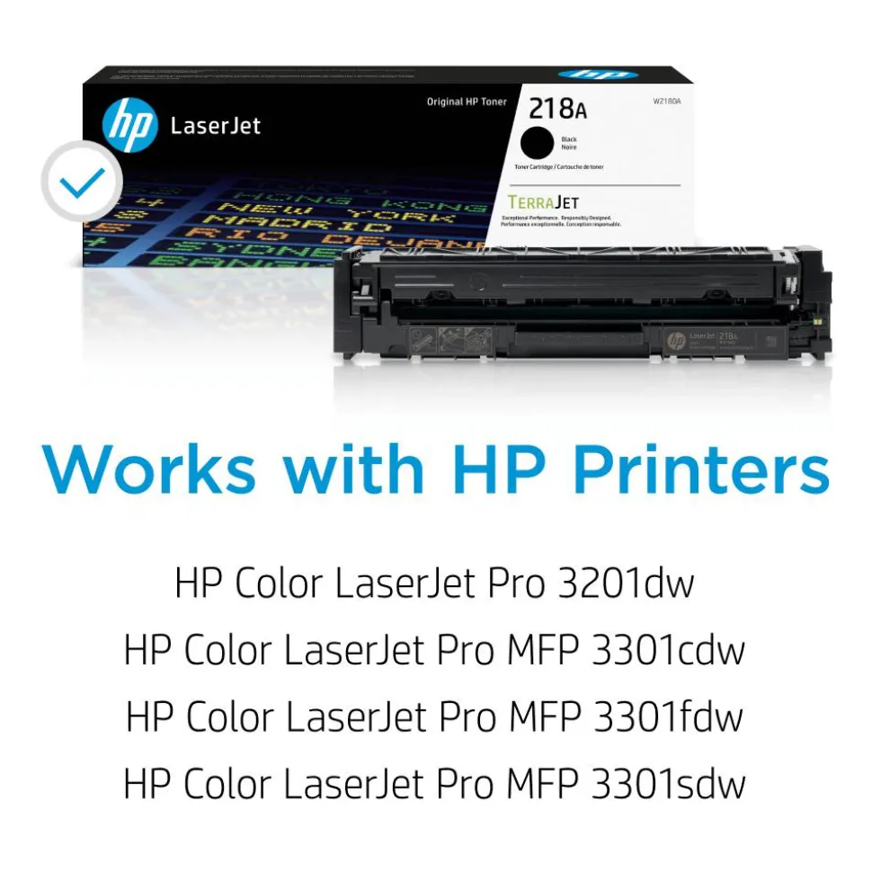 HP 218A Black Standard Yield Original LaserJet Toner Cartridge