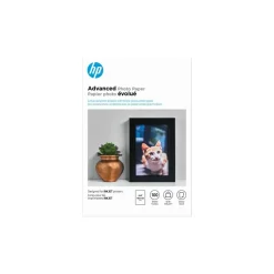 HP Advanced Photo Paper for Inkjet Printers, Glossy, 4" x 6", 66 Lb, Pack Of 100 Sheets (Q6638A)
