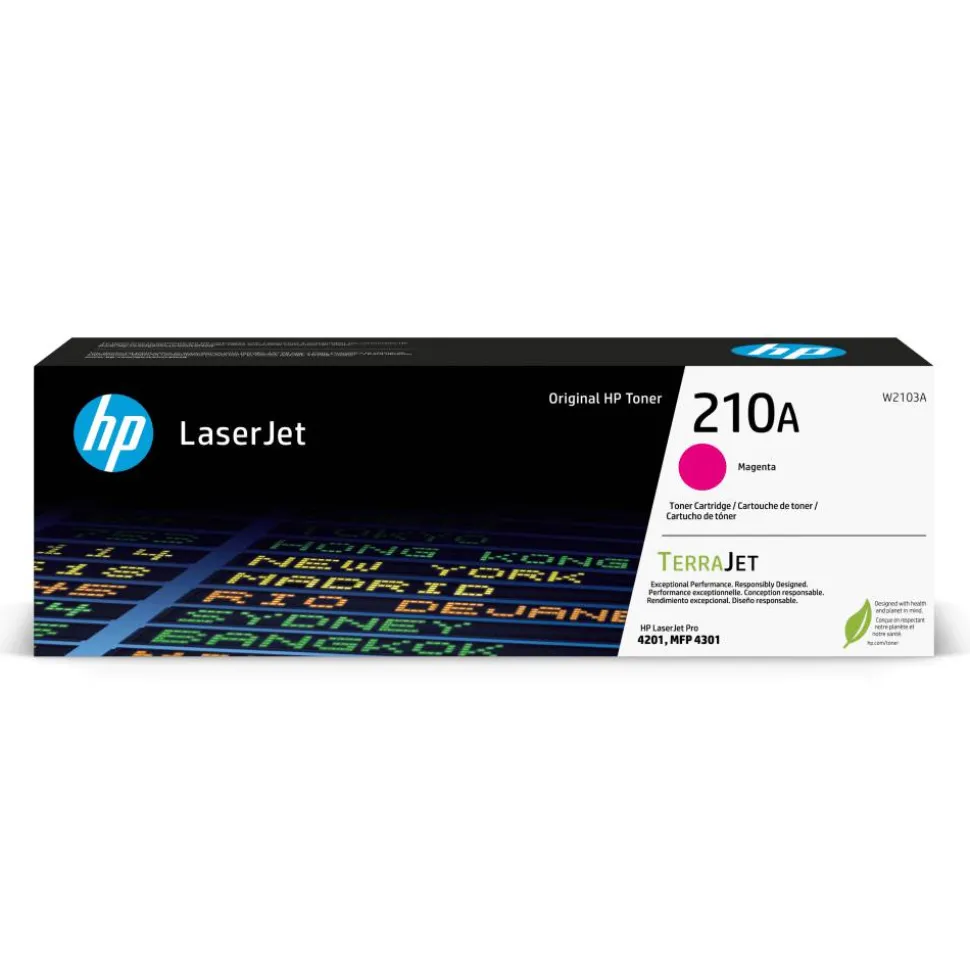 HP 210A Original Magenta Laser Toner Cartridge, W2103A