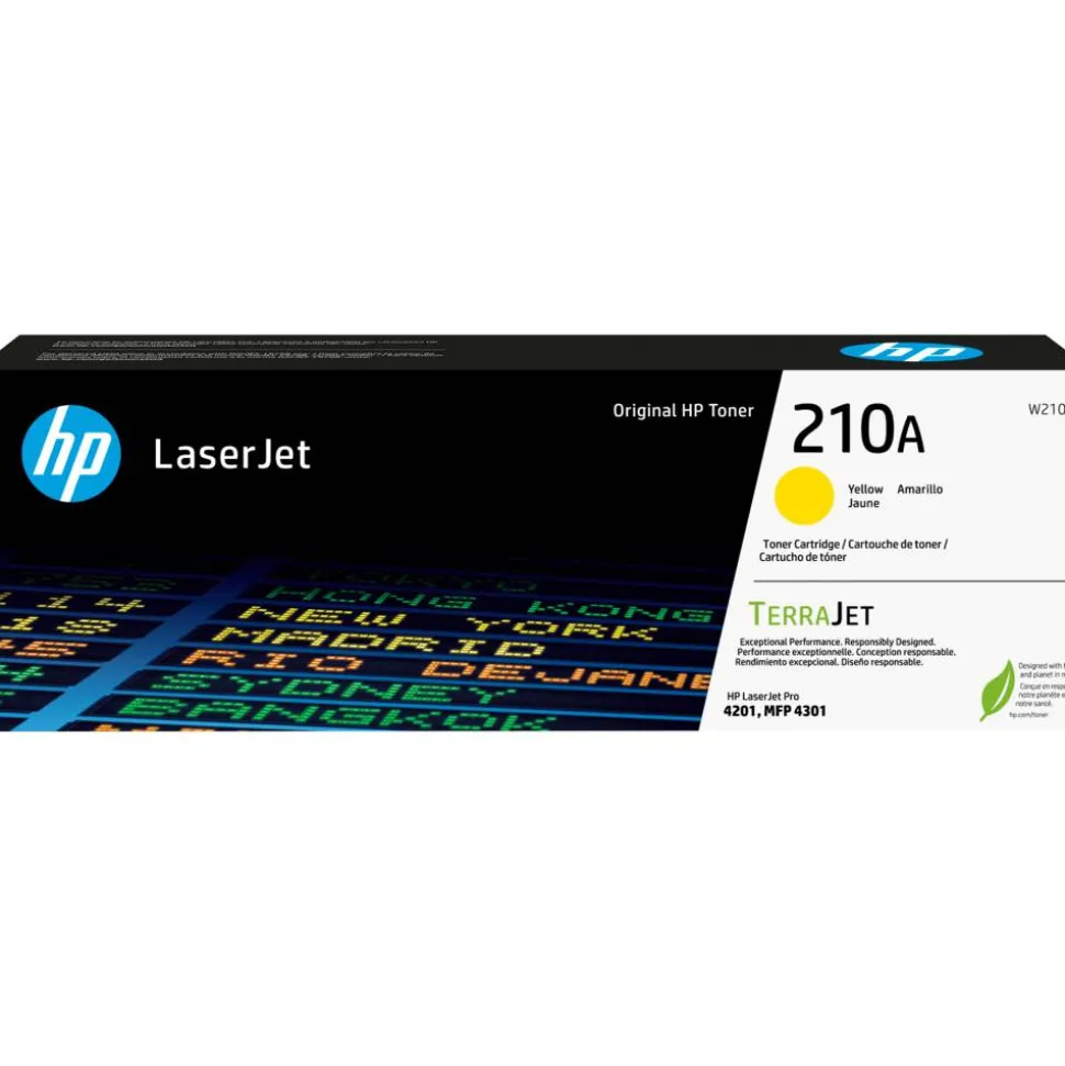 HP 210A Yellow Toner Cartridge, W2102A