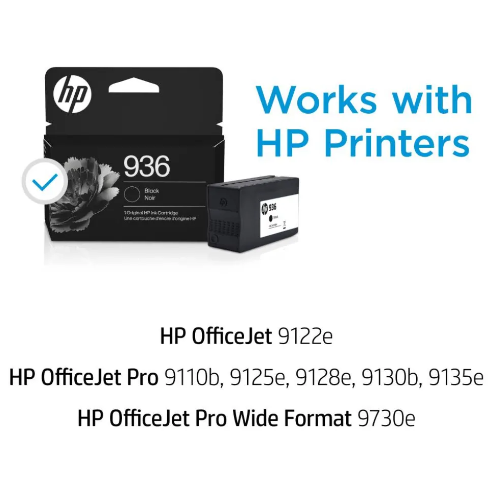 HP 936 Black Original Ink Cartridge, 4S6V2LN