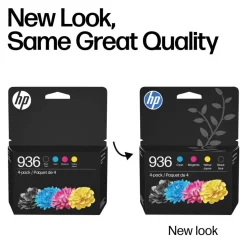 HP 936 CMYK Original Ink Cartridges, Pack Of 4 Cartridges, 6C3Z5LN