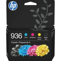 HP 936 CMYK Original Ink Cartridges, Pack Of 4 Cartridges, 6C3Z5LN
