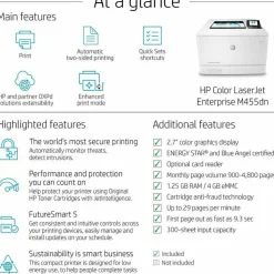HP Color LaserJet Enterprise M455dn Laser Printer