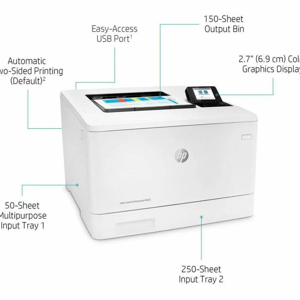 HP Color LaserJet Enterprise M455dn Laser Printer