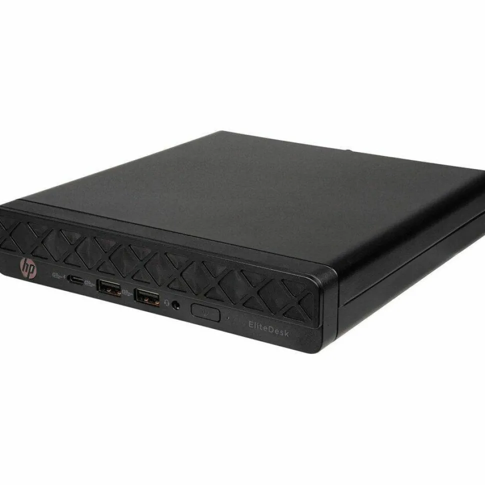 HP EliteDesk 8 G1a Desktop Computer - AMD Ryzen 5 Ryzen 200 Series 220 - 16 GB - 256 GB PCI Express NVMe SSD - Mini PC - Jack Black