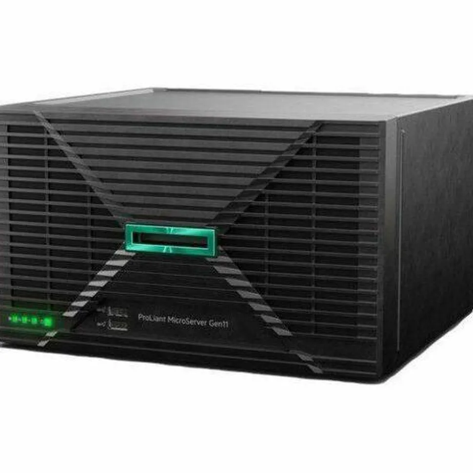 HPE ProLiant MicroServer Gen11 Ultra Micro Tower Server - 1 x Intel Xeon 6325P 3.50 GHz - 32 GB RAM - 4 TB HDD - (1 x 4TB) HDD Configuration - Serial ATA/600 Controller