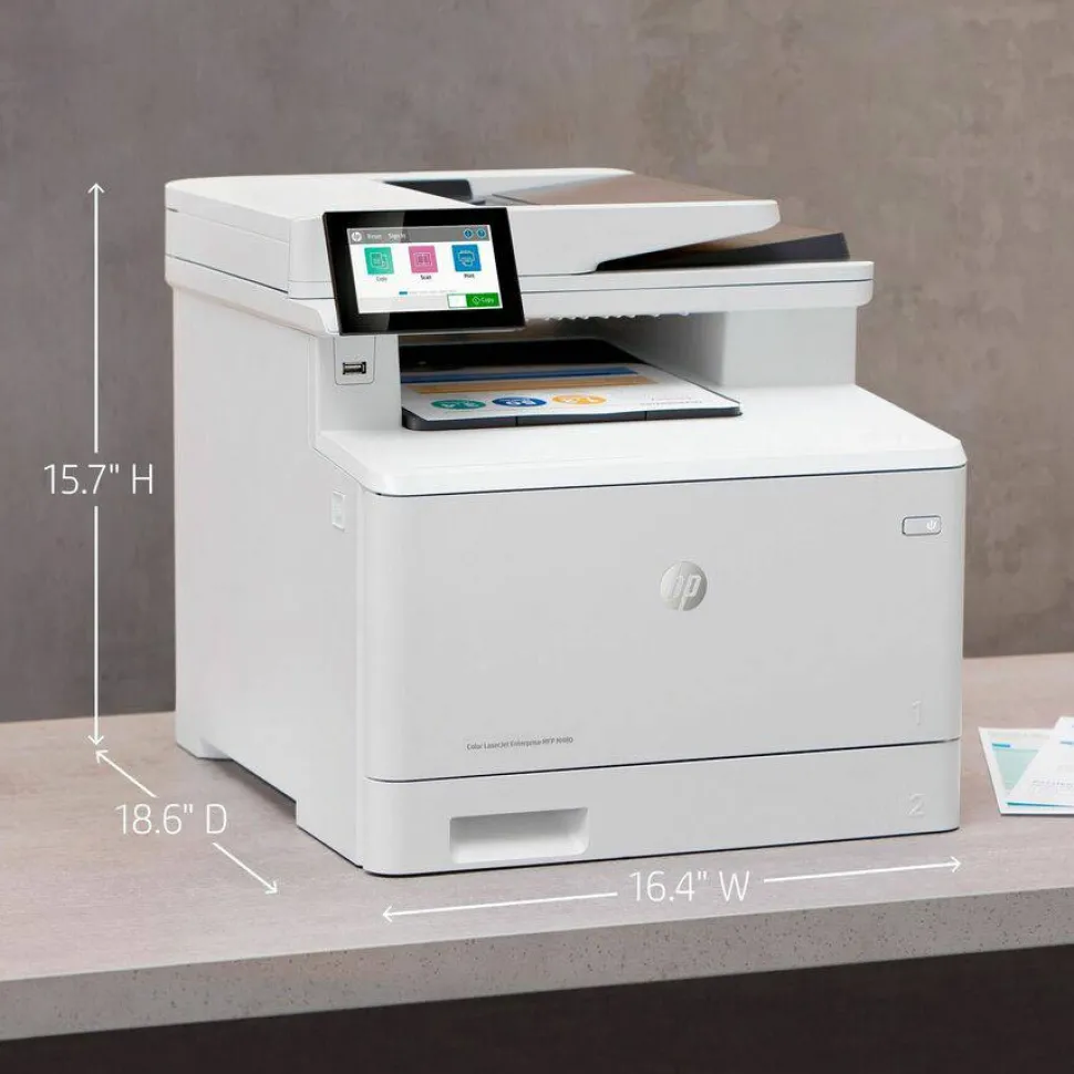 HP LaserJet Enterprise Color MFP M480f, Copy/Fax/Print/Scan