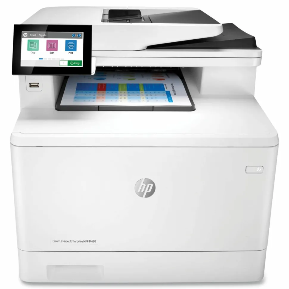 HP LaserJet Enterprise Color MFP M480f, Copy/Fax/Print/Scan