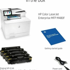 HP LaserJet Enterprise Color MFP M480f, Copy/Fax/Print/Scan