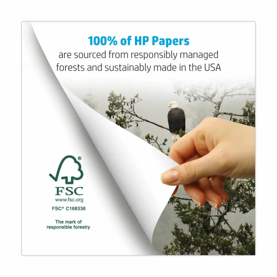 HP Papers MultiPurpose20 Paper, 96 Bright, 20 lb Bond Weight, 8.5 x 11, White, 500 Sheets/Ream, 3 Reams/Carton