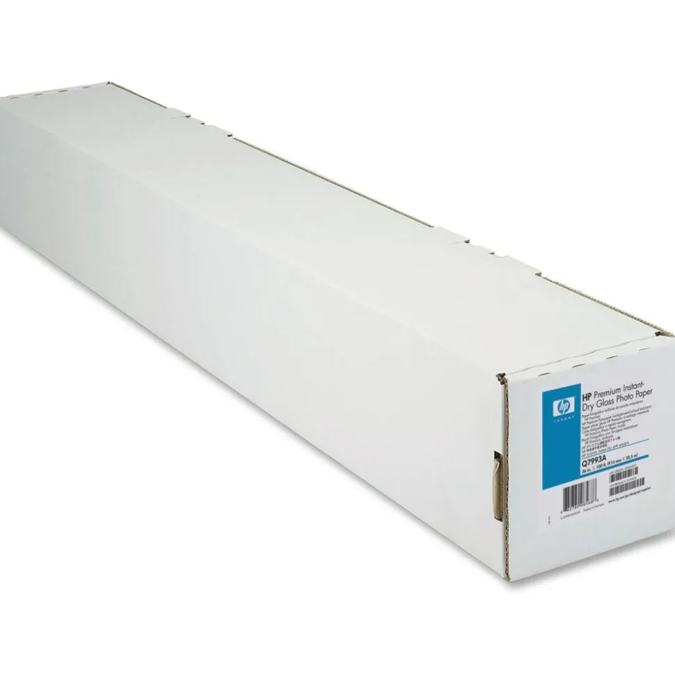 HP Premium Instant-Dry Gloss Photo Paper, 36" x 100', 180 Lb