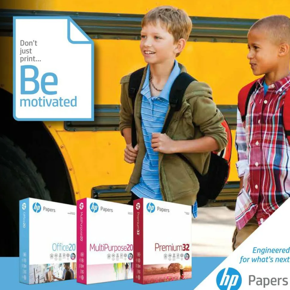 HP Premium24 Laser Paper, 1 Ream, Smooth, White, Letter Size (8 1/2" x 11"), Ream Of 500 Sheets, 24 Lb, 100 Brightness