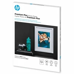 HP Premium Plus Photo Paper for Inkjet Printers, Glossy, Letter Size (8 1/2