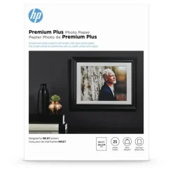 HP Premium Plus Photo Paper for Inkjet Printers, Soft Gloss, Letter Size (8 1/2