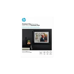 HP Premium Plus Photo Paper for Inkjet Printers, Soft Gloss, Letter Size (8 1/2