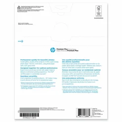 HP Premium Plus Photo Paper for Inkjet Printers, Soft Gloss, Letter Size (8 1/2