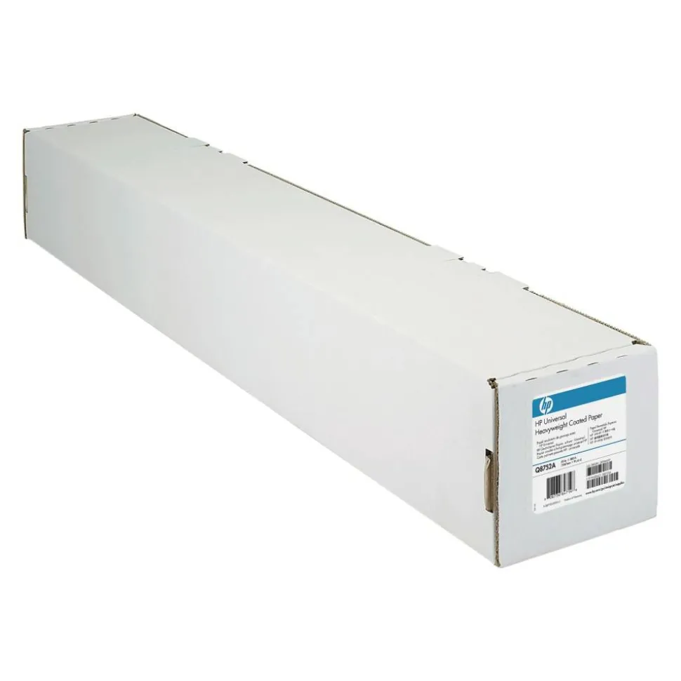 HP Q1412B Universal Heavyweight Coated Wide Format Roll, 24" x 100', 32 Lb