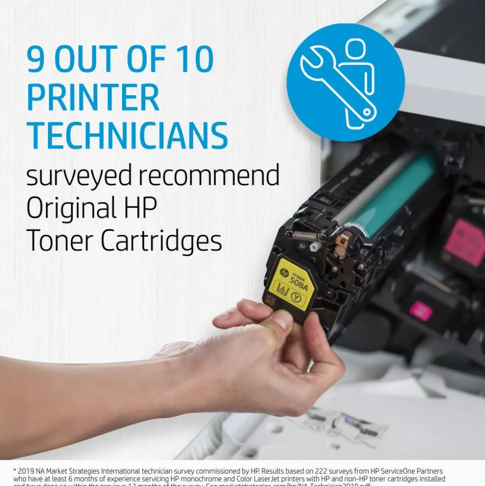 HP 206X Black; Cyan; Magenta; Yellow High Yield Toner Cartridges Combo, Pack Of 4, W2110X,W2111X,W2112X,W2113X