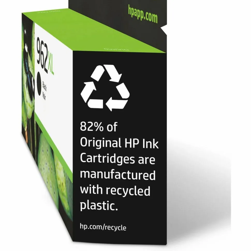 HP 962XL Black High-Yield Ink Cartridge, 3JA03AN