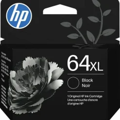 HP 64XL Black High-Yield Ink Cartridge, N9J92AN