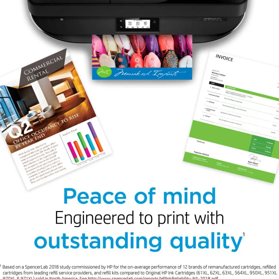 HP 67XL Black/67 Tri-Color High-Yield Ink Cartridges, Pack Of 2, 3YP30AN