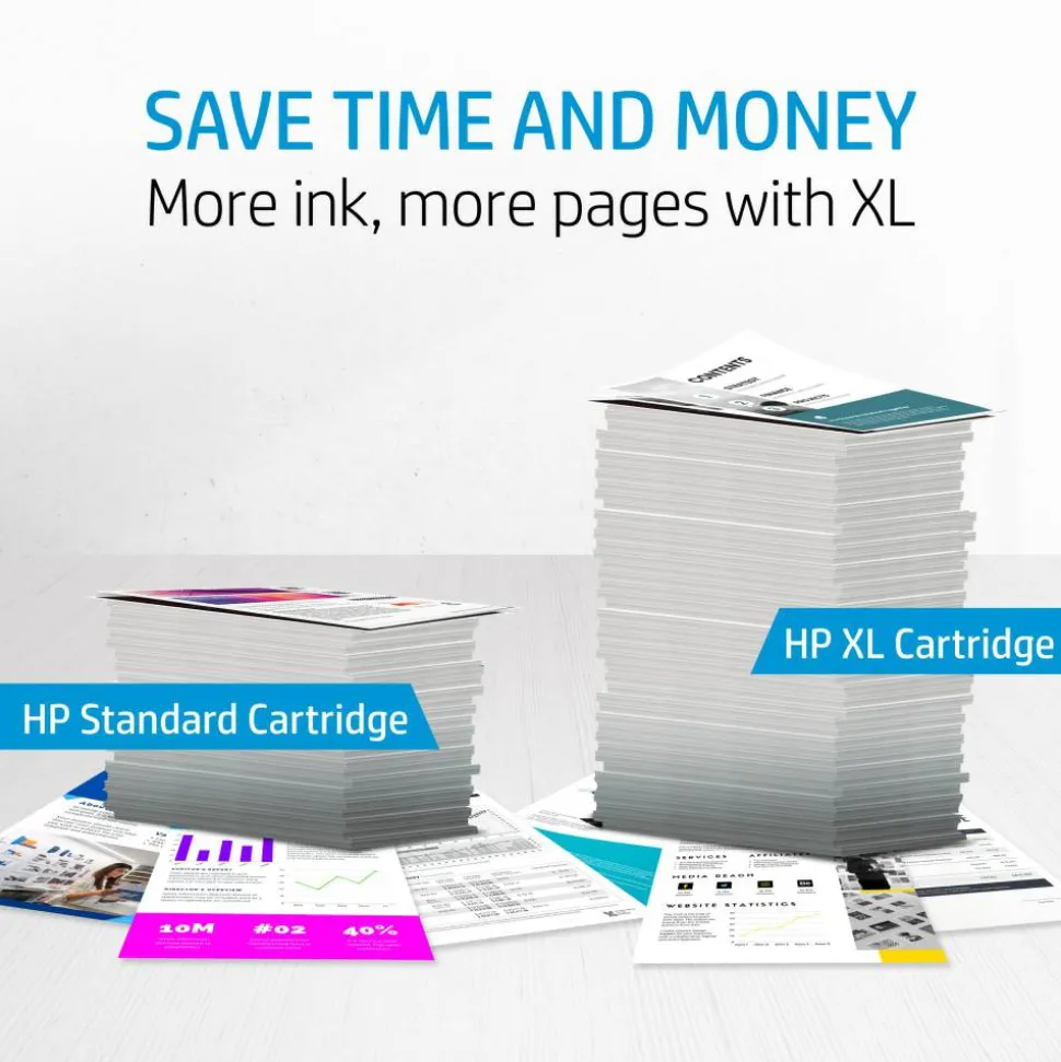 HP 64XL Black/64 Tri-Color High-Yield Ink Cartridges, Pack Of 2, 3YP23AN