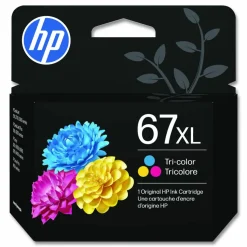 HP 67XL, (3YM58AN) High-Yield Tri-Color Original Ink Cartridge