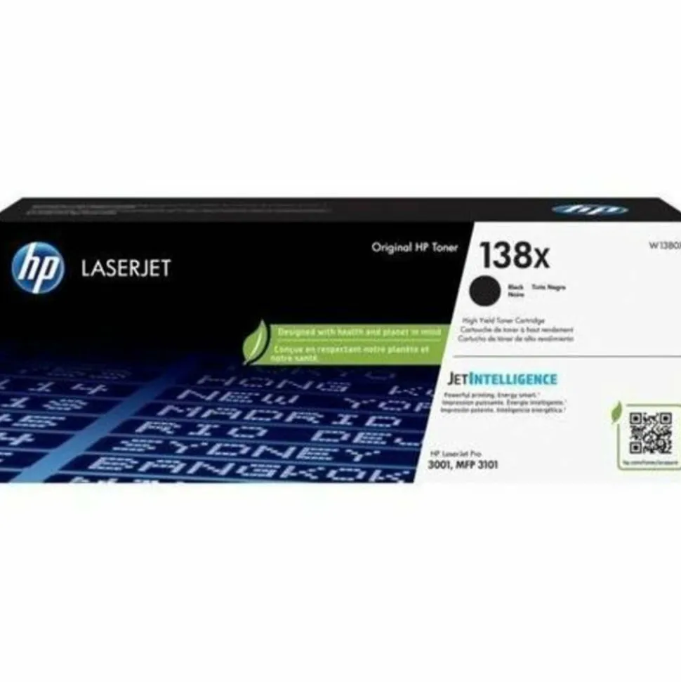 HP 138X, (W1380X) High-Yield Black Original LaserJet Toner Cartridge