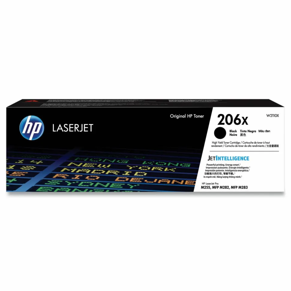 HP 206X, (W2110X) High-Yield Black Original LaserJet Toner Cartridge