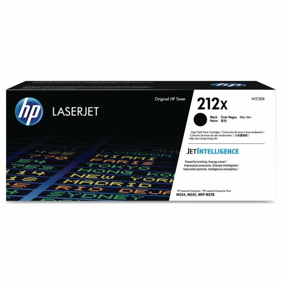 HP 212X, (W2120X) High-Yield Black Original LaserJet Toner Cartridge