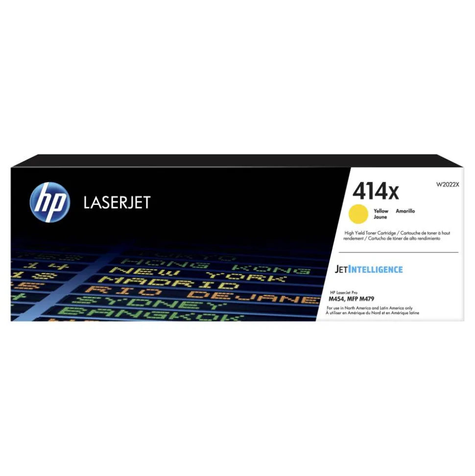 HP 414X Yellow High Yield Toner Cartridge, W2022X