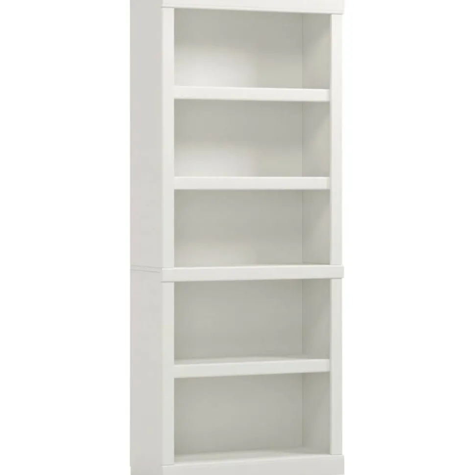 72"H 5-Shelf Bookcase, Arctic White