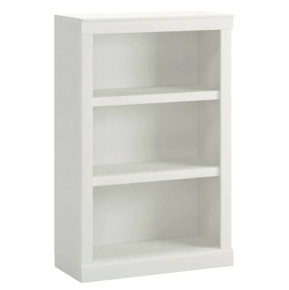45"H 3-Shelf Bookcase, Arctic White