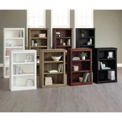 72"H 5-Shelf Bookcase, Mulled Cherry