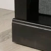 45"H 3-Shelf Bookcase, Peppered Black