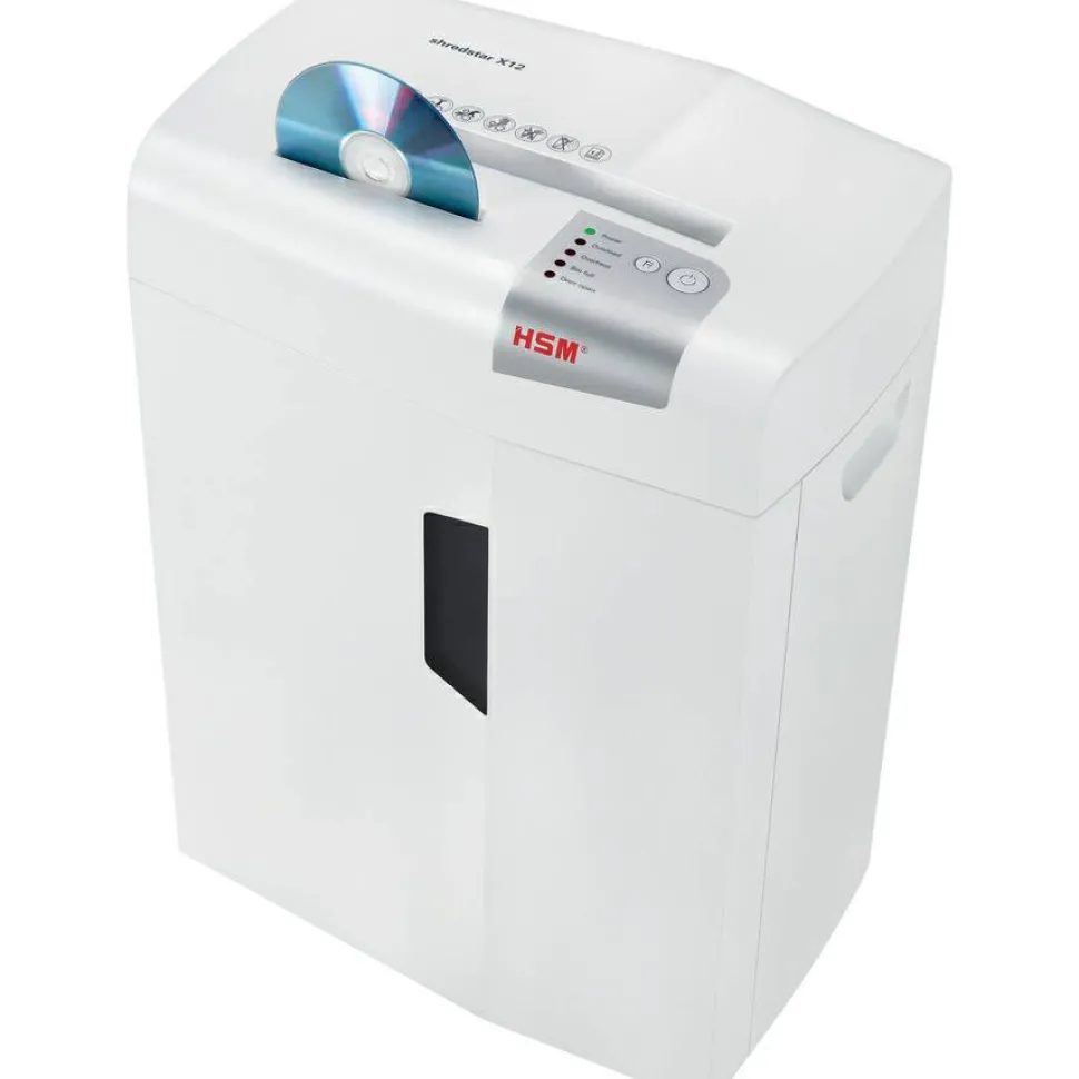 HSM shredstar 12 Sheet Cross-Cut Shredder, X12