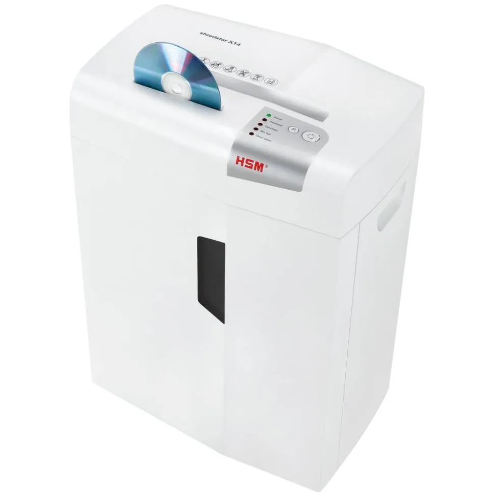 HSM shredstar X14 14 Sheet Cross-Cut Shredder, HSM1057W