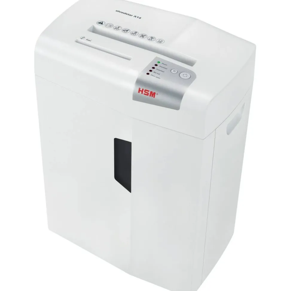 HSM shredstar X14 14 Sheet Cross-Cut Shredder, HSM1057W