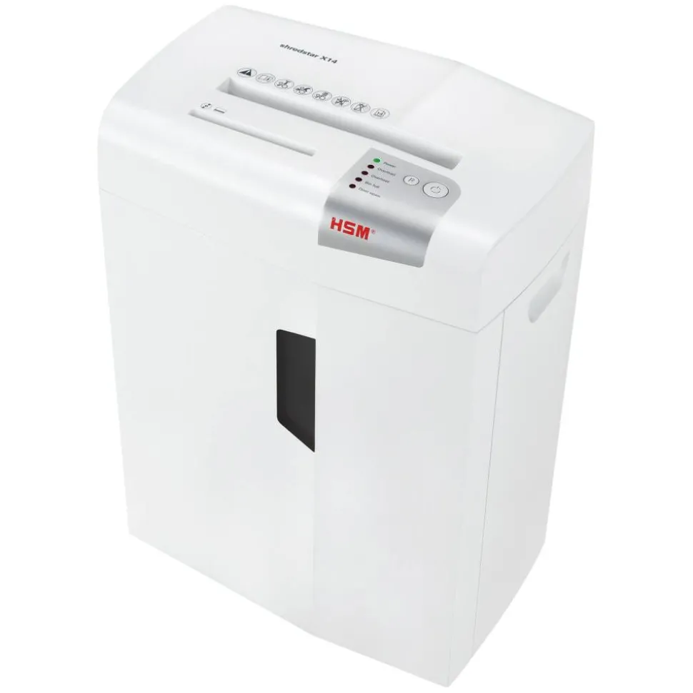HSM shredstar X14 14 Sheet Cross-Cut Shredder, HSM1057W
