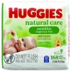 Huggies Natural Care Sensitive Baby Wipes, 6.6 x 6.86, Unscented, White, 56 Wipes/Pack, 3 Packs/Carton