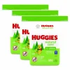 Huggies Natural Care Sensitive Baby Wipes, 1-Ply, 3.88 x 6.6, Unscented, White, 184/Pack, 3 Packs/Carton