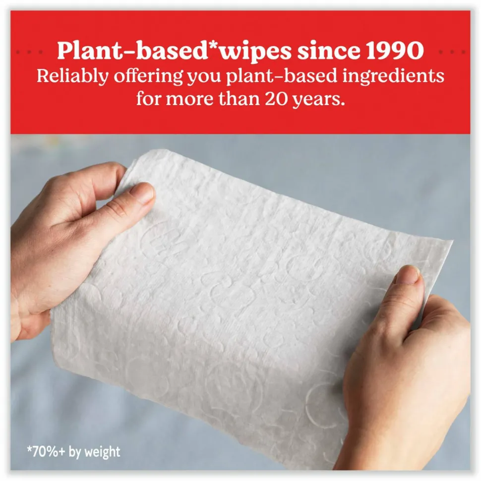 Huggies Natural Care Sensitive Baby Wipes, 1-Ply, 3.88 x 6.6, Unscented, White, 184/Pack, 3 Packs/Carton
