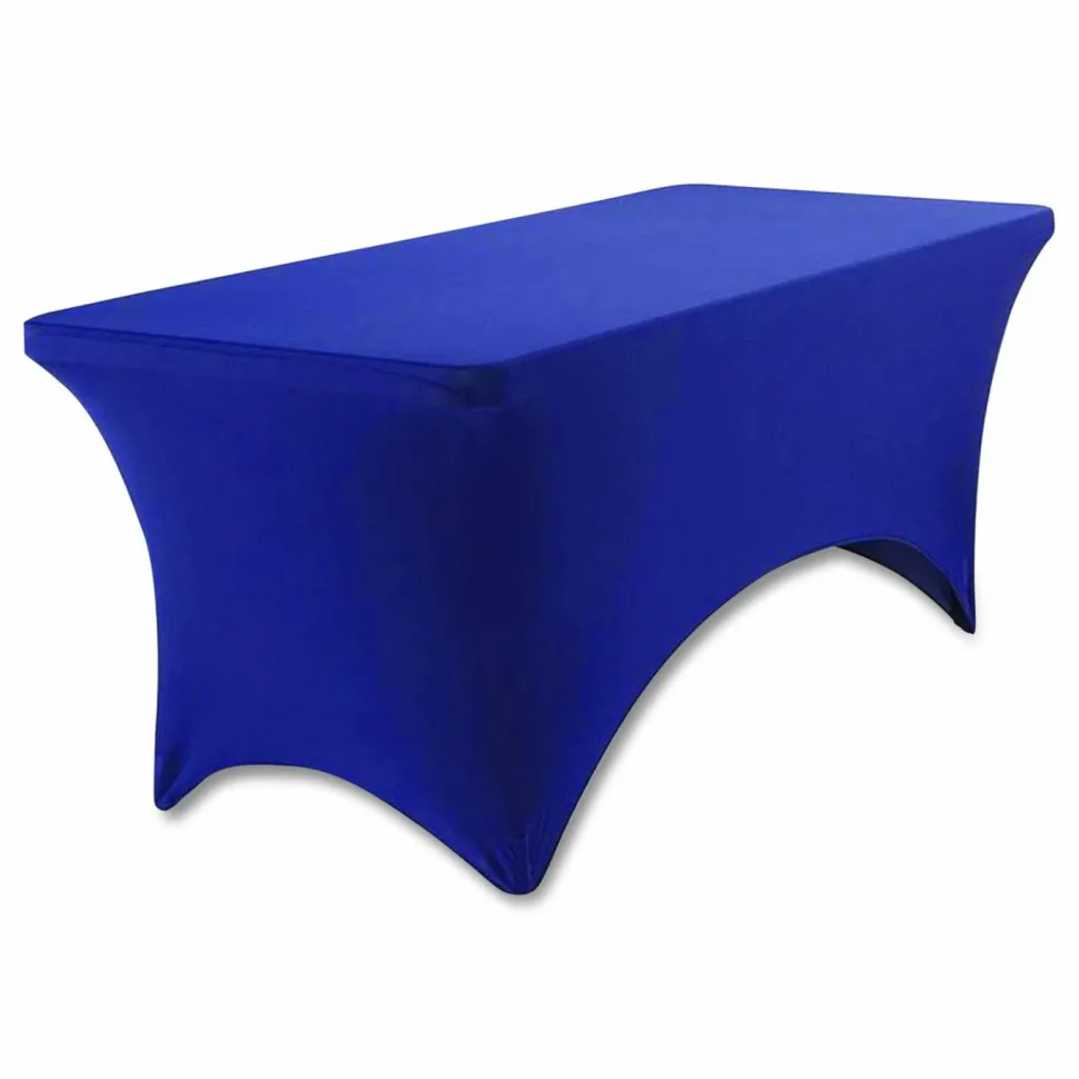 Iceberg Stretch Fabric Table Cover, 72" x 30", Blue